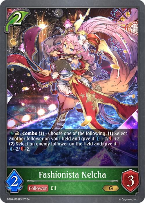 Fashionista Nelcha - P01EN (Foil), BP04: Cosmic Mythos BP04-P01EN