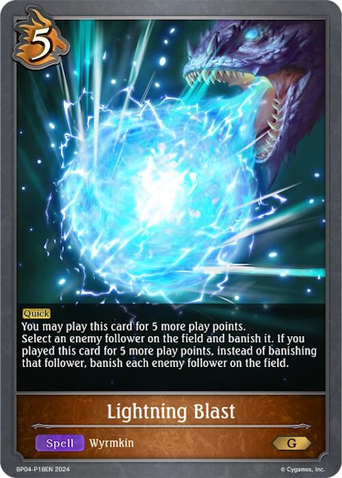 Lightning Blast - P18EN (Foil), BP04: Cosmic Mythos BP04-P18EN