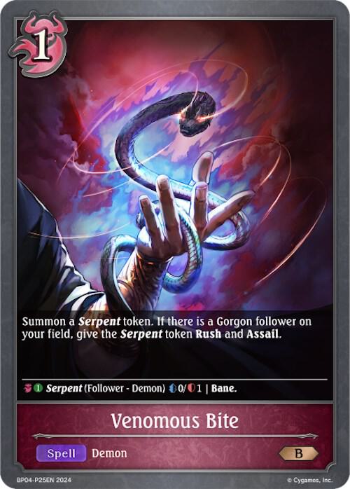 Venomous Bite - P25EN (Foil), BP04: Cosmic Mythos BP04-P25EN
