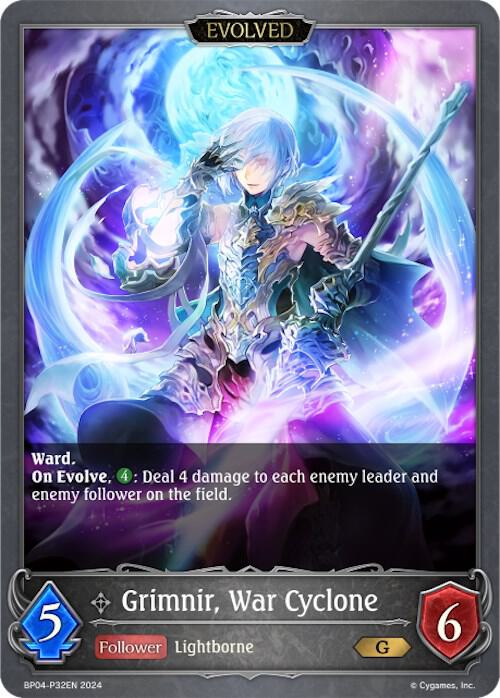 Grimnir, War Cyclone (Evolved) - P32EN (Foil), BP04: Cosmic Mythos BP04-P32EN
