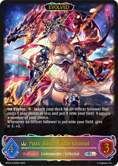 Mars, Silent Flame General (Evolved) (SL), BP04: Cosmic Mythos BP04-SL05EN