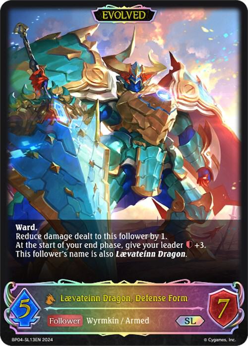 Laevateinn Dragon, Defense Form (Evolved) (SL), BP04: Cosmic Mythos BP04-SL13EN