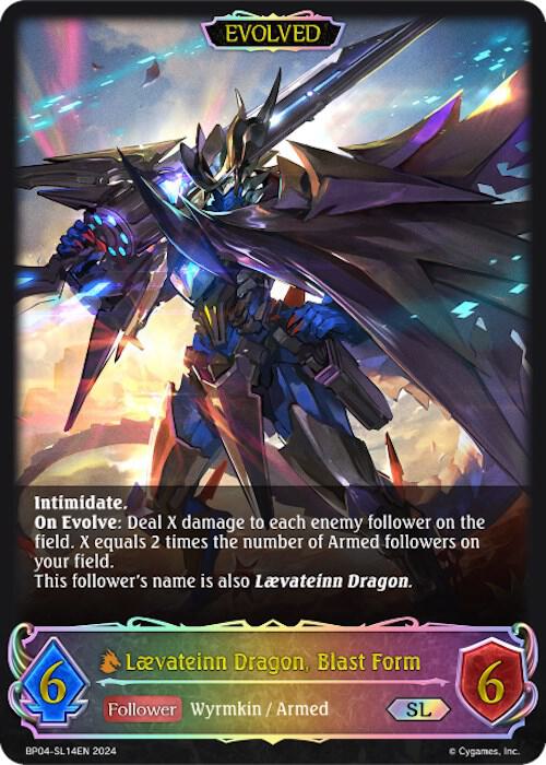 Laevateinn Dragon, Blast Form (Evolved) (SL), BP04: Cosmic Mythos BP04-SL14EN