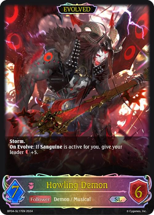 Howling Demon (Evolved) (SL), BP04: Cosmic Mythos BP04-SL17EN