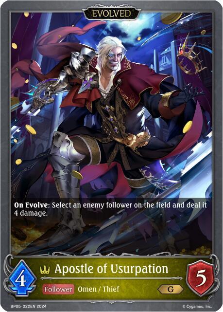 Apostle of Usurpation (Evolved), BP05: Omens Eternal BP05-022EN