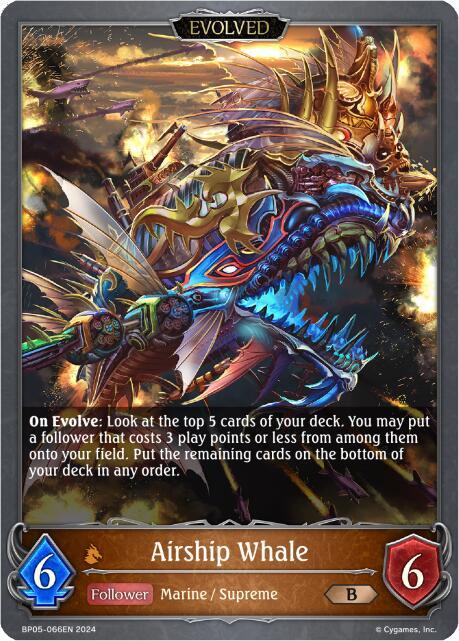 Airship Whale (Evolved), BP05: Omens Eternal BP05-066EN