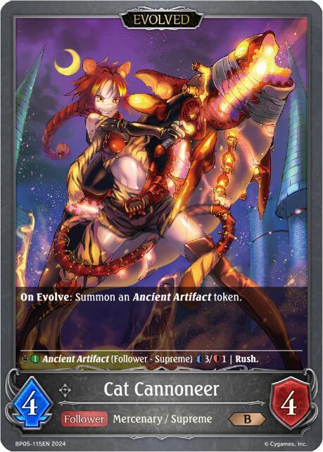 Cat Cannoneer (Evolved), BP05: Omens Eternal BP05-115EN