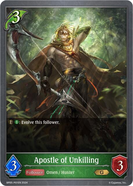Apostle of Unkilling - P01EN (Foil), BP05: Omens Eternal BP05-P01EN