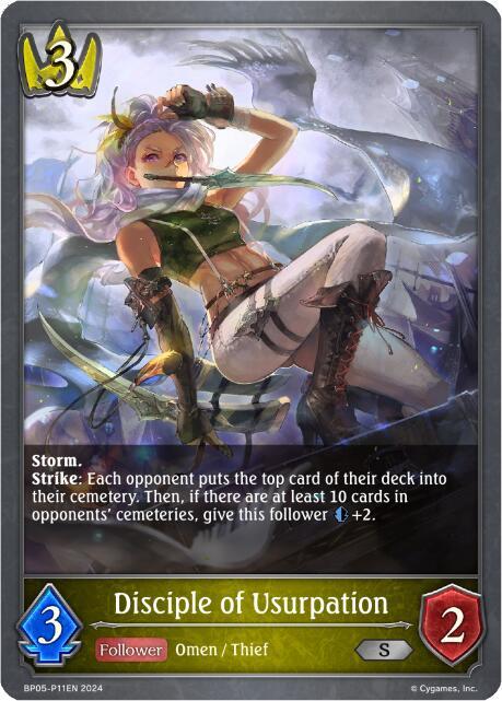 Disciple of Usurpation (Foil), BP05: Omens Eternal BP05-P11EN