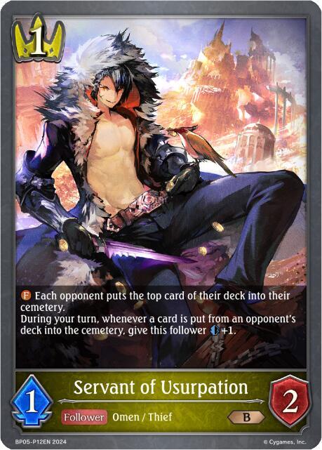Servant of Usurpation (Foil), BP05: Omens Eternal BP05-P12EN