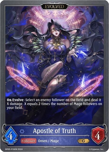 Apostle of Truth (Evolved) - P16EN (Foil), BP05: Omens Eternal BP05-P16EN
