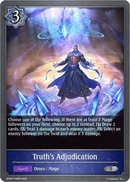 Truth's Adjudication - P18EN (Foil), BP05: Omens Eternal BP05-P18EN