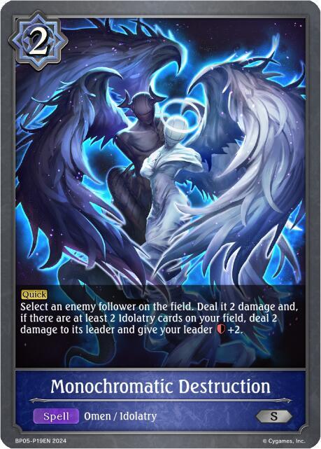 Monochromatic Destruction P19EN (Foil), BP05: Omens Eternal BP05-P19EN