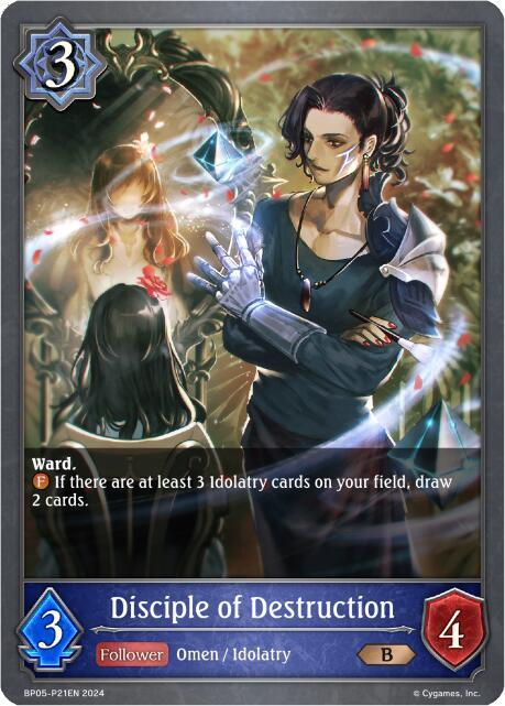 Disciple of Destruction P21EN (Foil), BP05: Omens Eternal BP05-P21EN