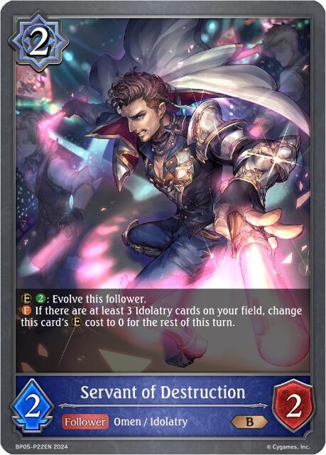 Servant of Destruction - P22EN (Foil), BP05: Omens Eternal BP05-P22EN