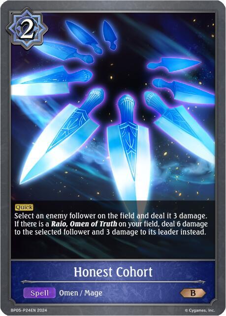 Honest Cohort - P24EN (Foil), BP05: Omens Eternal BP05-P24EN