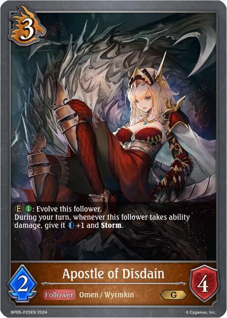 Apostle of Disdain - P25 (Foil), BP05: Omens Eternal BP05-P25EN