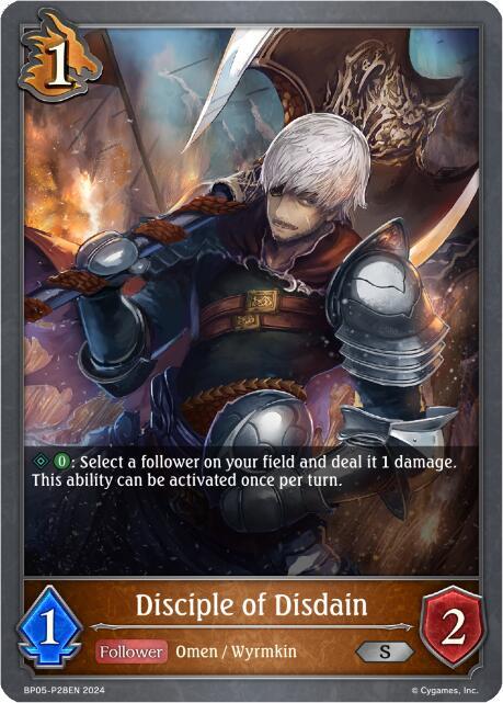 Disciple of Disdain - P28 (Foil), BP05: Omens Eternal BP05-P28EN
