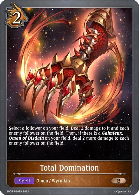Total Domination - P30 (Foil), BP05: Omens Eternal BP05-P30EN