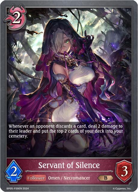 Servant of Silence - P39EN (Foil), BP05: Omens Eternal BP05-P39EN