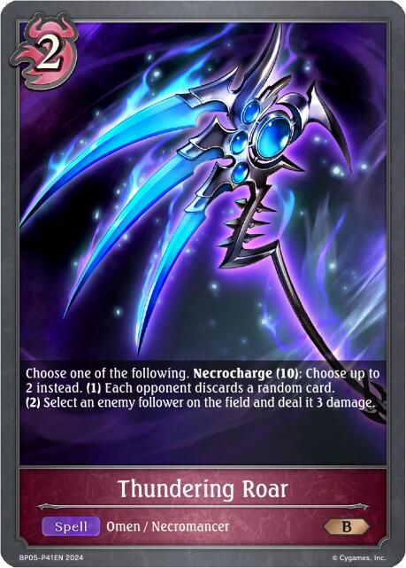 Thundering Roar - P41EN (Foil), BP05: Omens Eternal BP05-P41EN