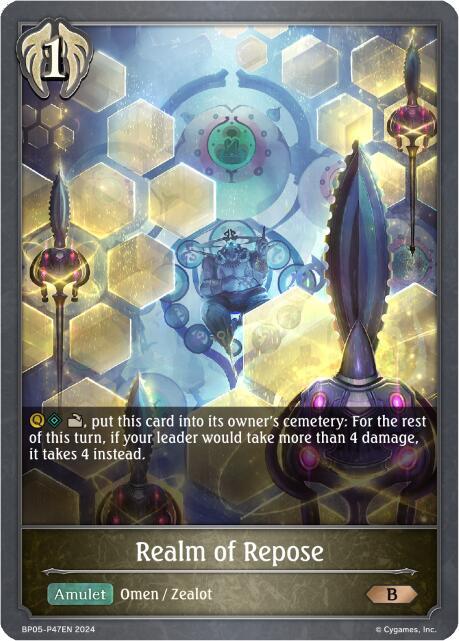 Realm of Repose - P47 (Foil), BP05: Omens Eternal BP05-P47EN