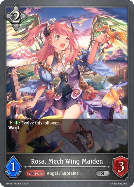Rosa, Mech Wing Maiden (Foil), BP05: Omens Eternal BP05-P50EN