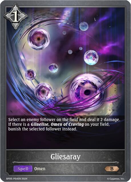 Gliesaray - P54 (Foil), BP05: Omens Eternal BP05-P54EN