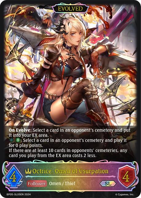 Octrice, Omen of Usurpation (Evolved) (SL), BP05: Omens Eternal BP05-SL05EN
