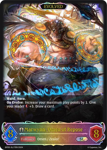 Marwynn, Omen of Repose (Evolved) (SL), BP05: Omens Eternal BP05-SL17EN