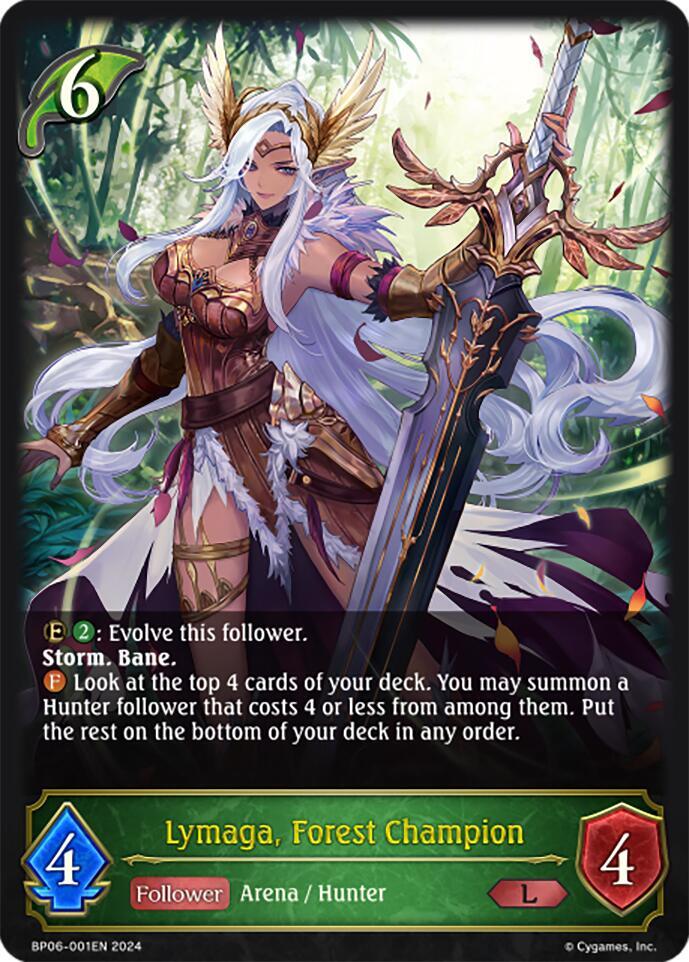 Lymaga, Forest Champion, BP06: Paragons of the Colosseum BP06-001EN