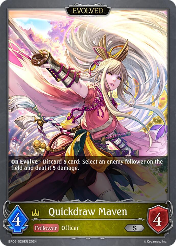 Quickdraw Maven (Evolved), BP06: Paragons of the Colosseum BP06-026EN
