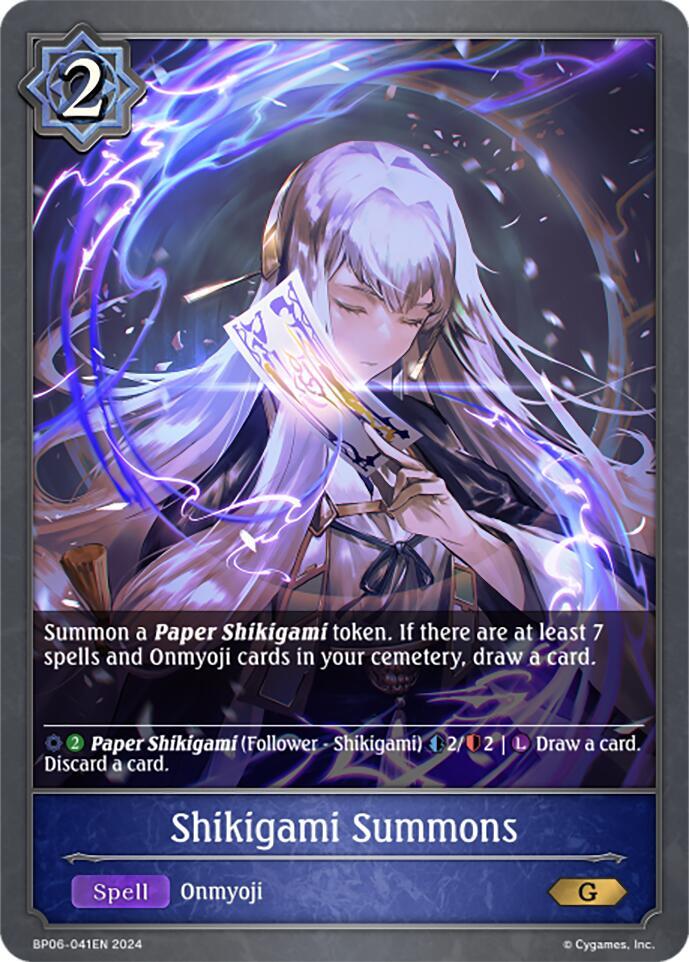 Shikigami Summons, BP06: Paragons of the Colosseum BP06-041EN