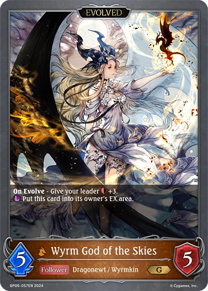 Wyrm God of the Skies (Evolved), BP06: Paragons of the Colosseum BP06-057EN