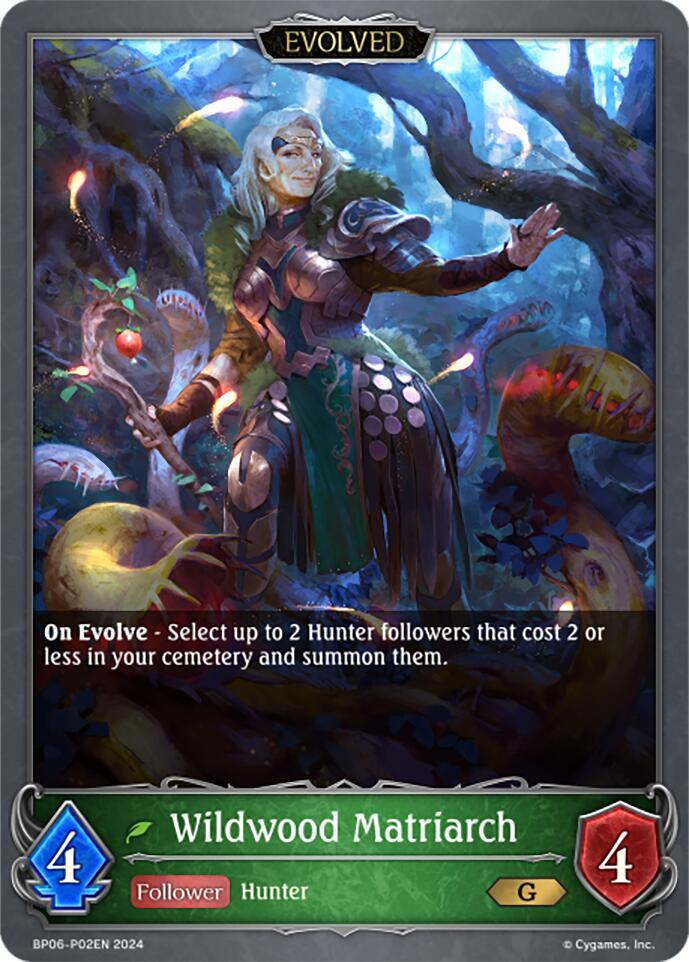 Wildwood Matriarch (Evolved) - P02EN (Foil), BP06: Paragons of the Colosseum BP06-P02EN
