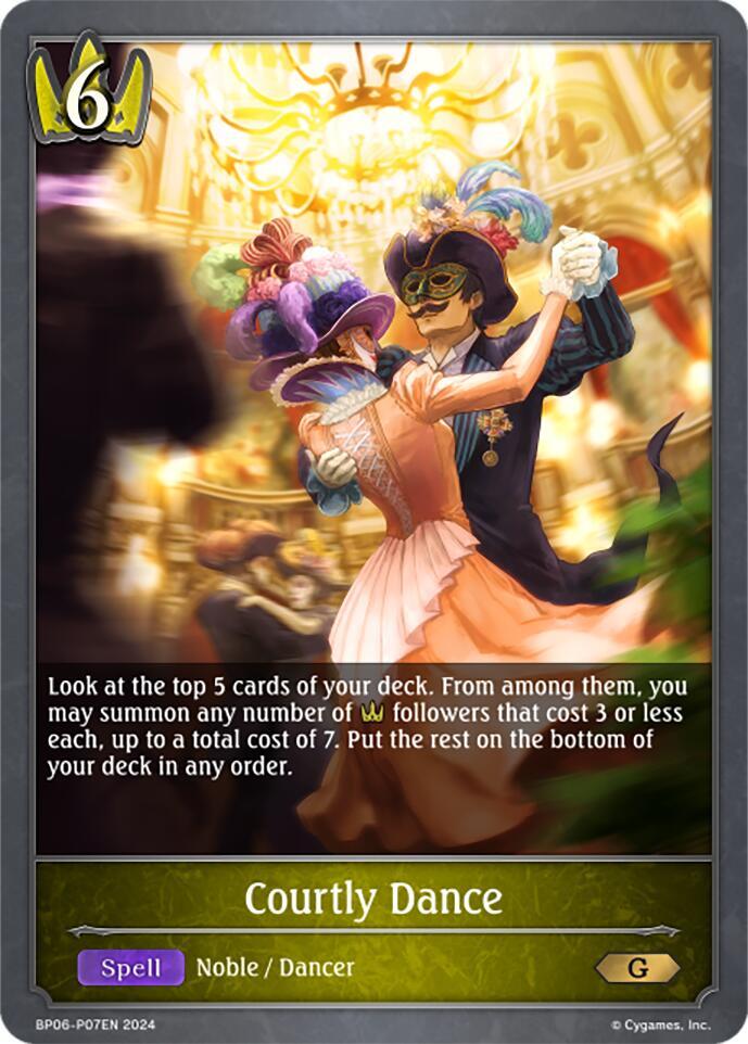 Courtly Dance - P07EN (Foil), BP06: Paragons of the Colosseum BP06-P07EN