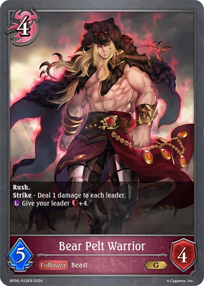 Bear Pelt Warrior - P23EN (Foil), BP06: Paragons of the Colosseum BP06-P23EN