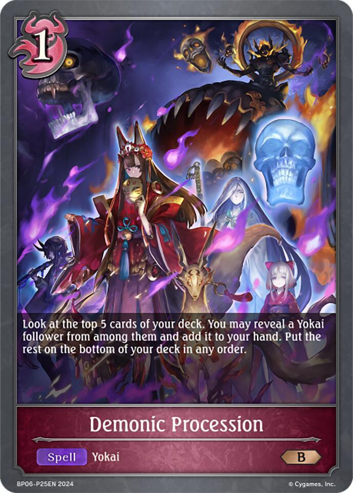 Demonic Procession - P25EN (Foil), BP06: Paragons of the Colosseum BP06-P25EN