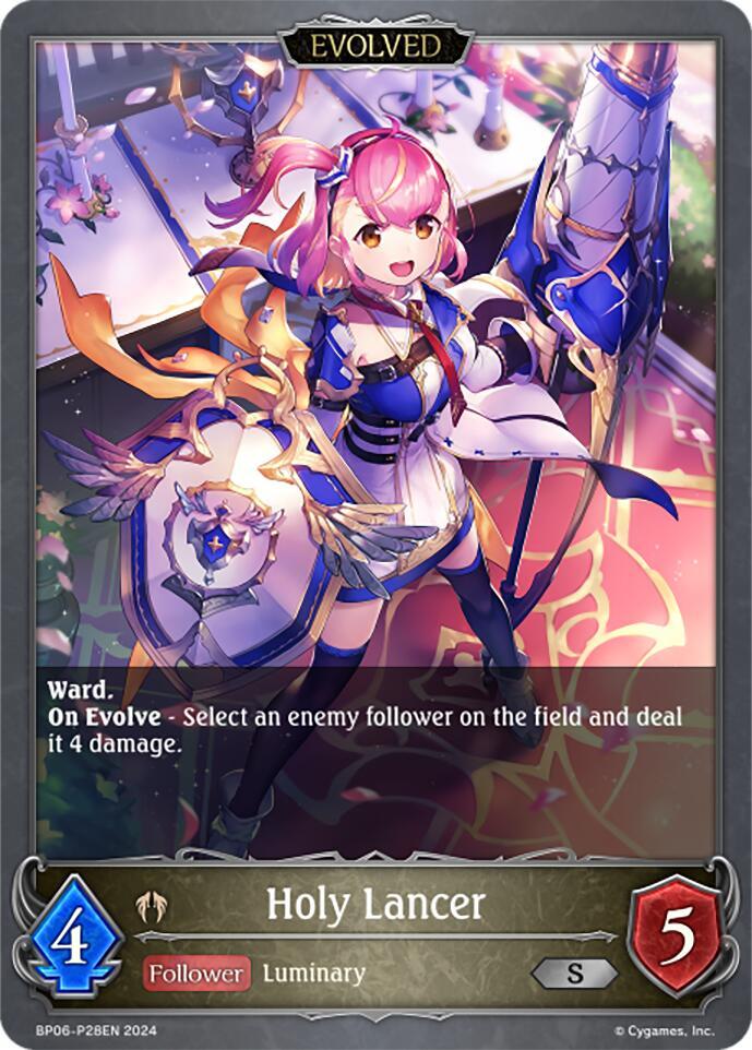 Holy Lancer (Evolved) - P28EN (Foil), BP06: Paragons of the Colosseum BP06-P28EN