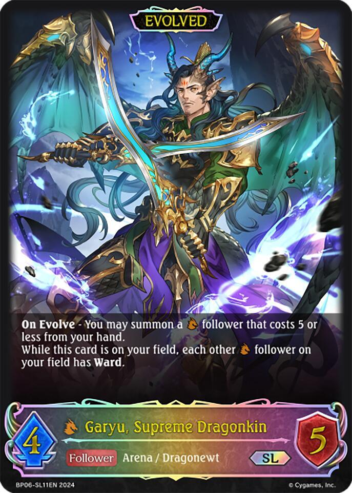 Garyu, Supreme Dragonkin (Evolved) (SL), BP06: Paragons of the Colosseum BP06-SL11EN