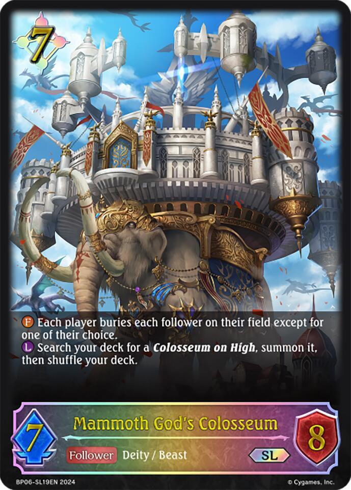 Mammoth God's Colosseum (SL), BP06: Paragons of the Colosseum BP06-SL19EN