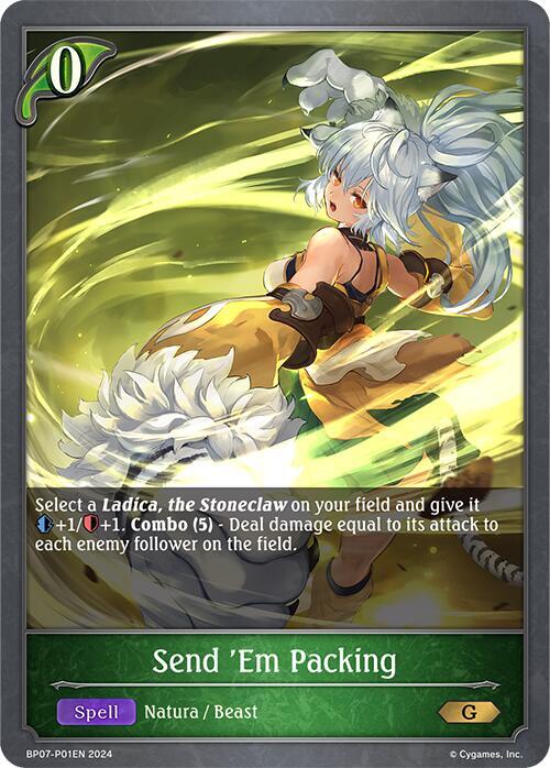 Send 'Em Packing - P01EN (Foil), BP07: Verdant Steel BP07-P01EN