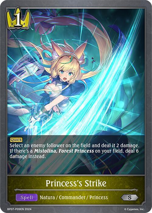 Princess's Strike - P09EN (Foil), BP07: Verdant Steel BP07-P09EN