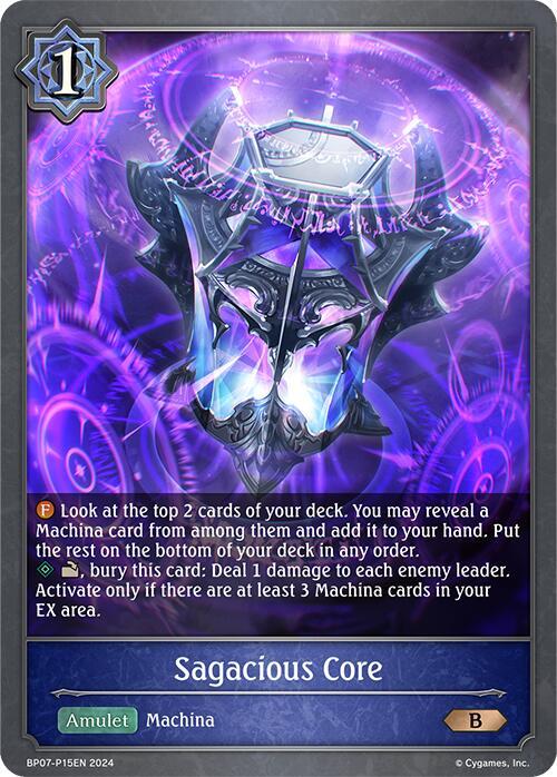Sagacious Core - P15EN (Foil), BP07: Verdant Steel BP07-P15EN