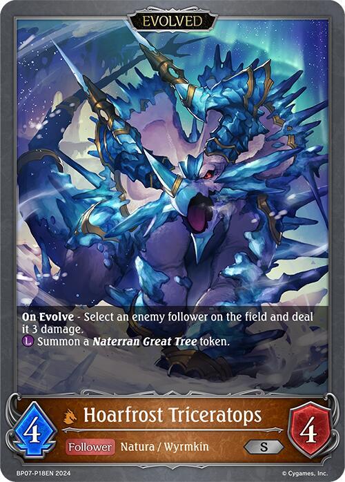 Hoarfrost Triceratops (Evolved) - P18EN (Foil), BP07: Verdant Steel BP07-P18EN