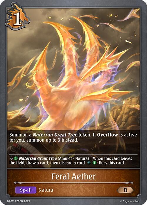 Feral Aether - P20EN (Foil), BP07: Verdant Steel BP07-P20EN