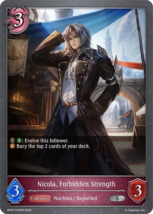 Nicola, Forbidden Strength - P22EN (Foil), BP07: Verdant Steel BP07-P22EN