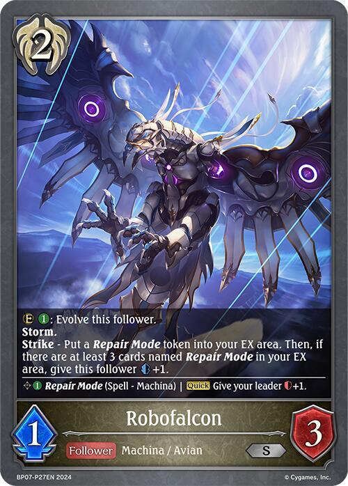 Robofalcon - P27EN (Foil), BP07: Verdant Steel BP07-P27EN