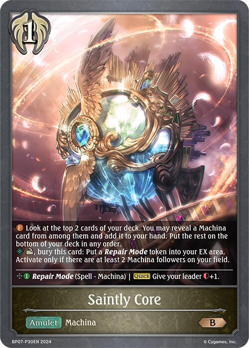 Saintly Core - P30EN (Foil), BP07: Verdant Steel BP07-P30EN