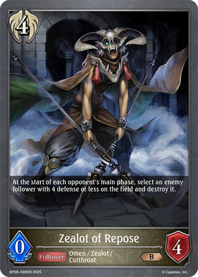 Zealot of Repose, BP08: Alterchaotica BP08-098EN